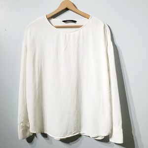 Zara Off White Blouse